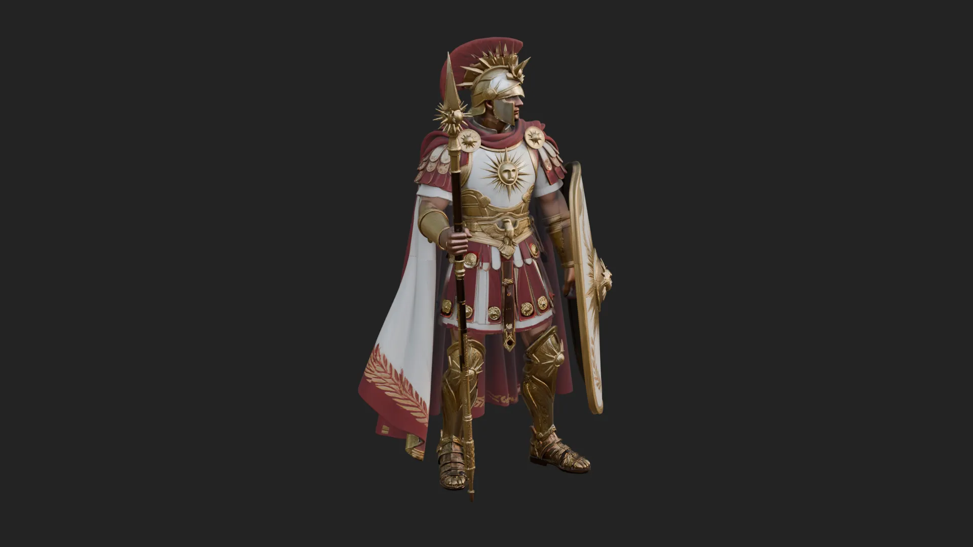ROME - Armored Champion Design 4 - 3D Print Model 3D Print Model .c4d .max .obj .3ds .fbx .stl .blend 