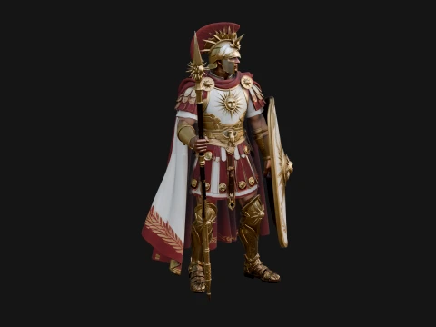 ROME - Armored Champion Design 4 - 3D Print Model 3D Print Model