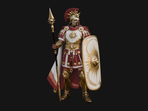 ROME - Armored Champion Design 4 - 3D Print Model 3D Print Model