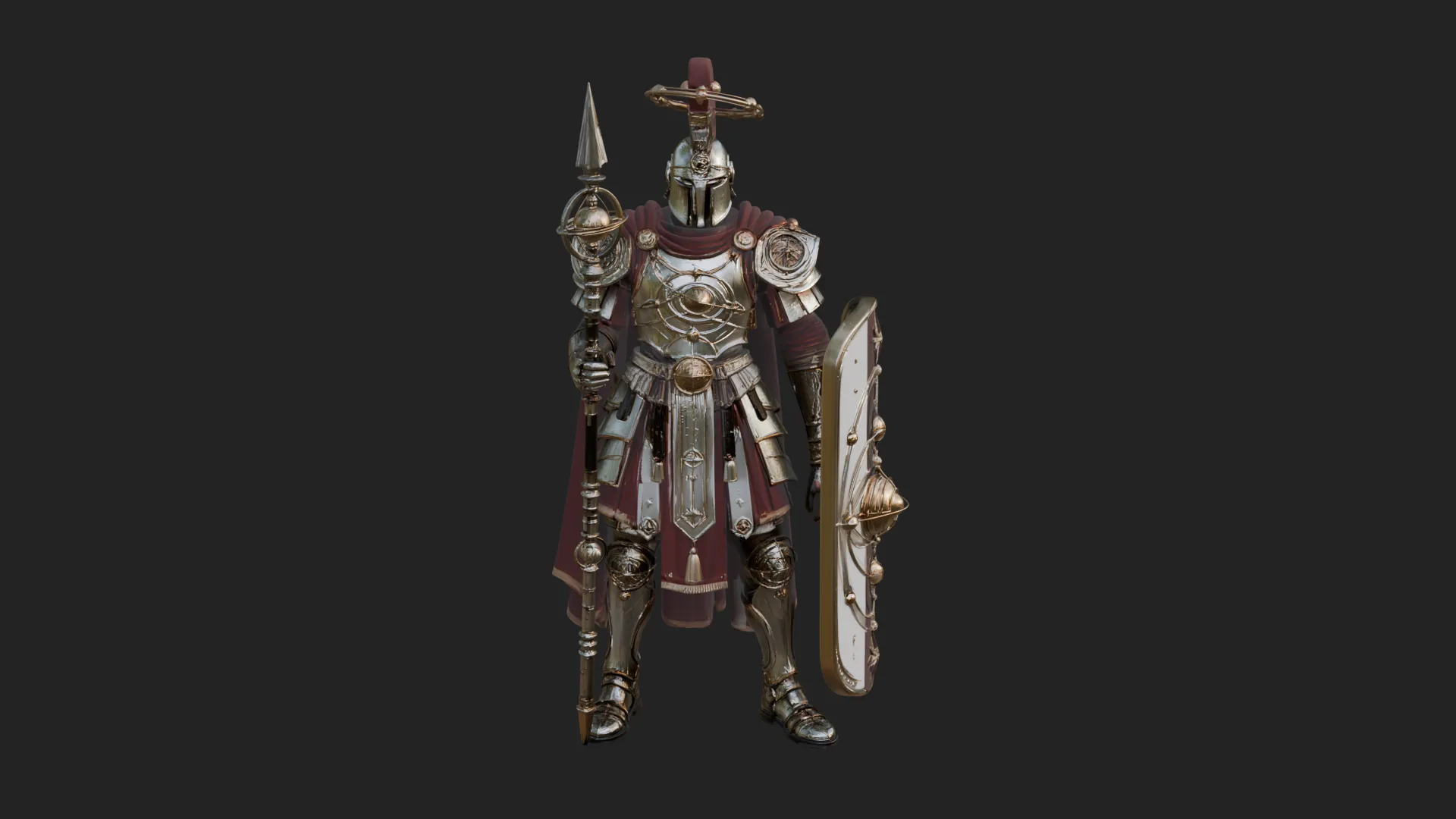 ROME - Armored Champion Design 5 - 3D Print Model 3D Print Model .c4d .max .obj .3ds .fbx .stl .blend 