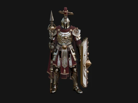 ROME - Armored Champion Design 5 - 3D Print Model 3D Print Model
