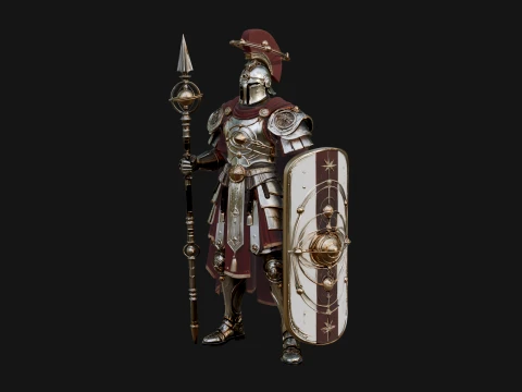 ROME - Armored Champion Design 5 - 3D Print Model 3D Print Model