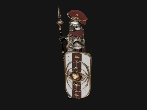 ROME - Armored Champion Design 5 - 3D Print Model 3D Print Model