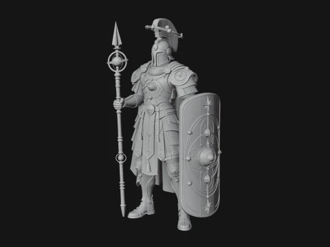 ROME - Armored Champion Design 5 - 3D Print Model 3D Print Model