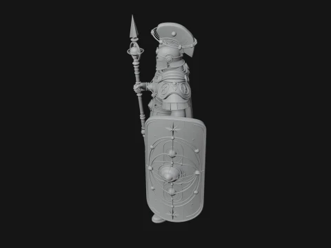 ROME - Armored Champion Design 5 - 3D Print Model 3D Print Model