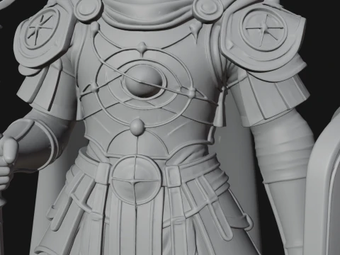ROME - Armored Champion Design 5 - 3D Print Model 3D Print Model