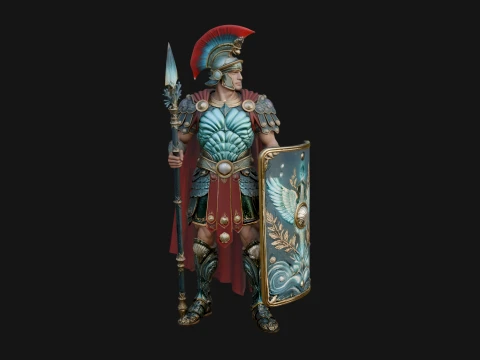 ROME - Armored Champion Design 6 - 3D Print Model 3D Print Model