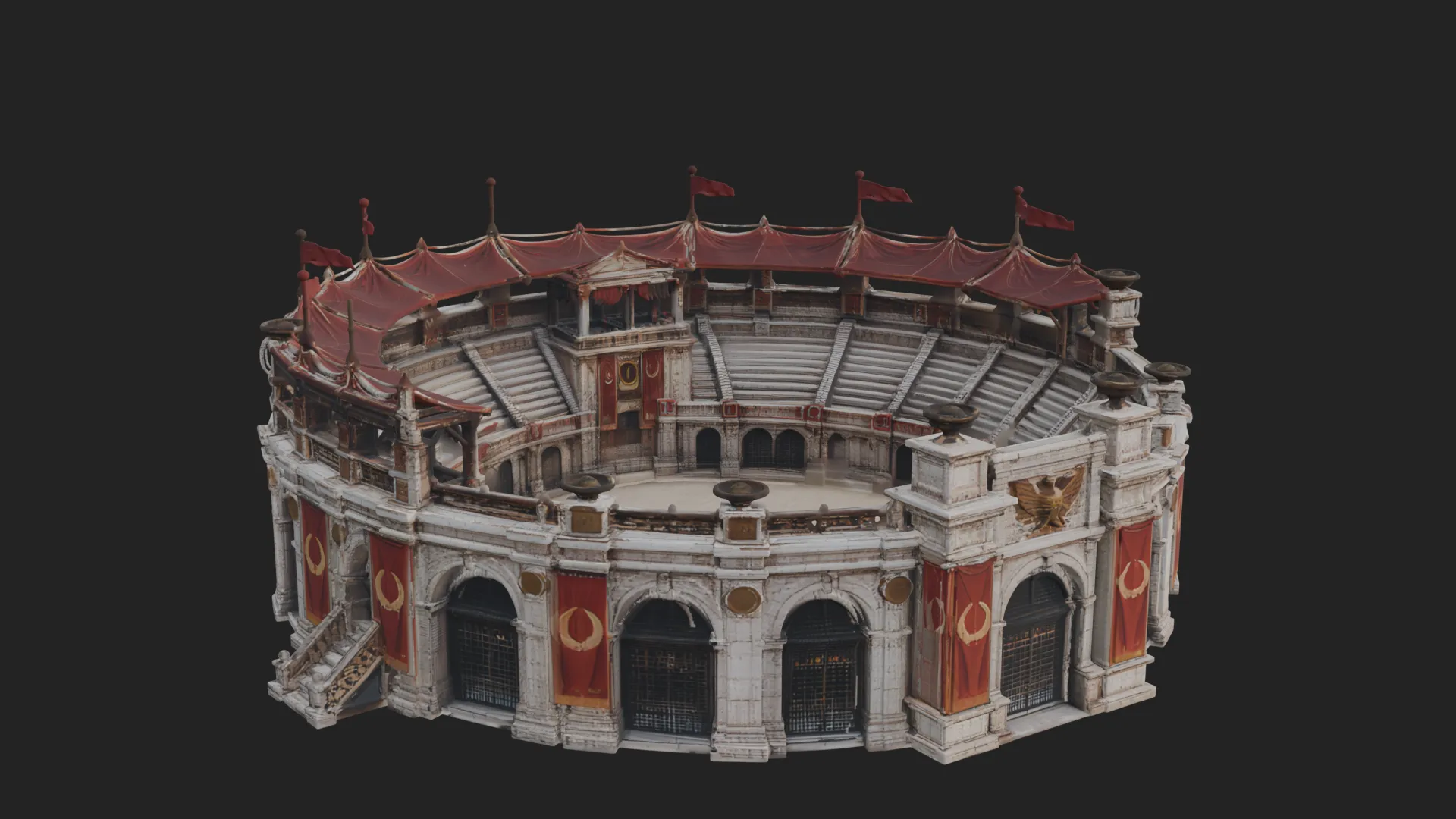ROME - Colosseum Design 1 - 3D Print Model 3D Print Model .c4d .max .obj .3ds .fbx .stl .blend 