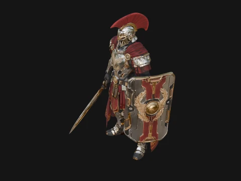 ROME - Armored Champion Design 8 - 3D Print Model 3D Print Model