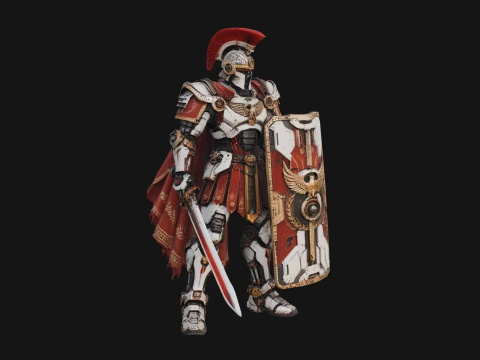ROME - Armored Champion Design 9 - 3D Print Model 3D Print Model