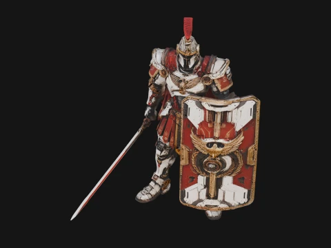 ROME - Armored Champion Design 9 - 3D Print Model 3D Print Model