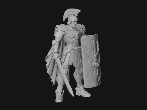 ROME - Armored Champion Design 9 - 3D Print Model 3D Print Model