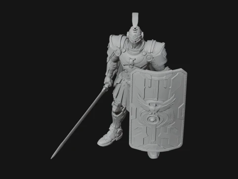 ROME - Armored Champion Design 9 - 3D Print Model 3D Print Model