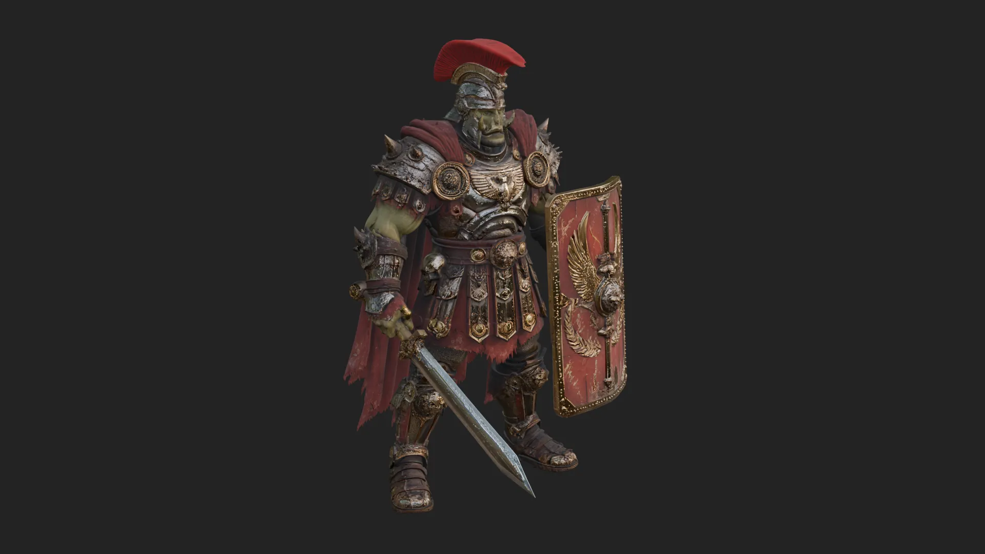 ROME - Armored Champion Design 10 - 3D Print Model 3D Print Model .c4d .max .obj .3ds .fbx .stl .blend 