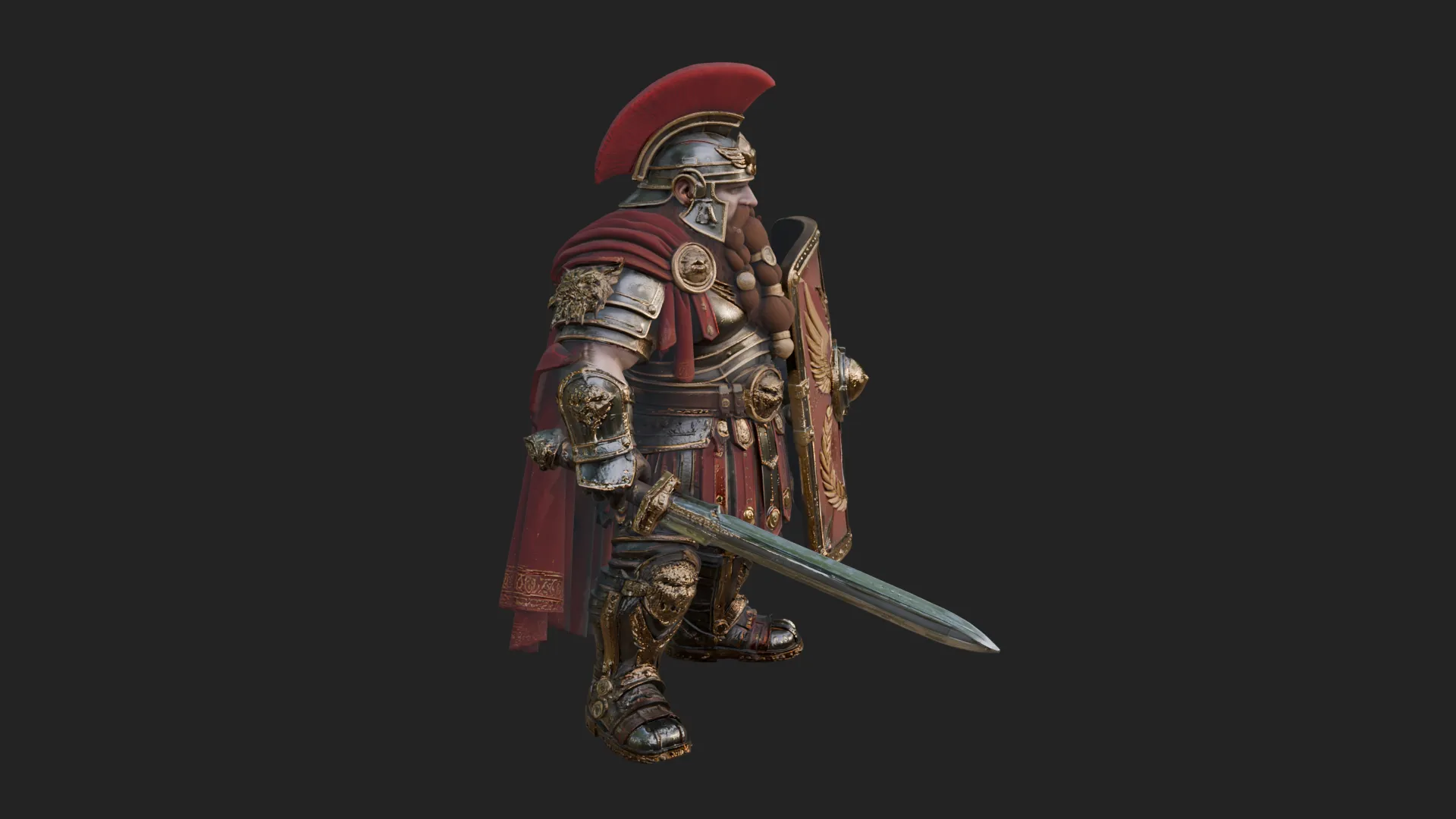 ROME - Armored Champion Design 11 - 3D Print Model 3D Print Model .c4d .max .obj .3ds .fbx .stl .blend
