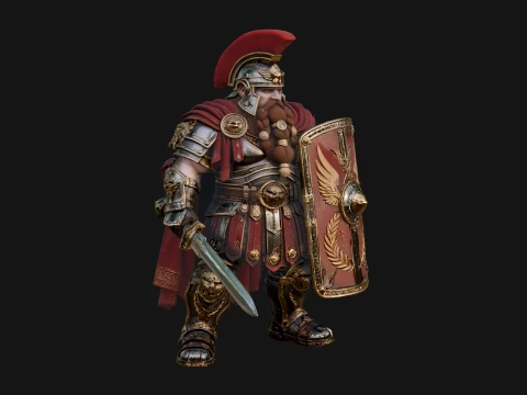 ROME - Armored Champion Design 11 - 3D Print Model 3D Print Model
