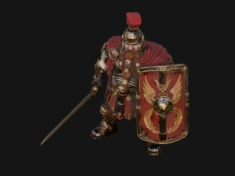 ROME - Armored Champion Design 11 - 3D Print Model 3D Print Model