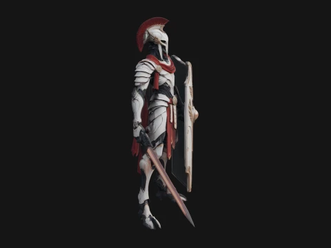ROME - Armored Champion Design 16 - 3D Print Model Model do druku 3D