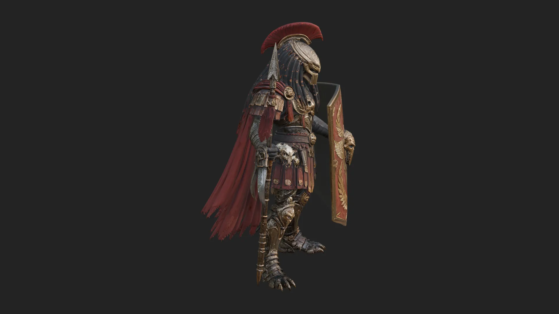 ROME - Armored Champion Design 18 - 3D Print Model 3D Print Model .c4d .max .obj .3ds .fbx .stl .blend