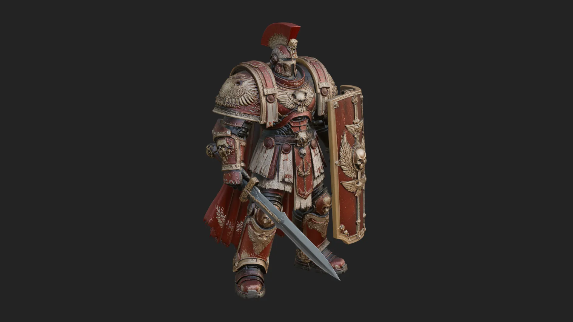 ROME - Armored Champion Design 20 - 3D Print Model 3D Print Model .c4d .max .obj .3ds .fbx .stl .blend