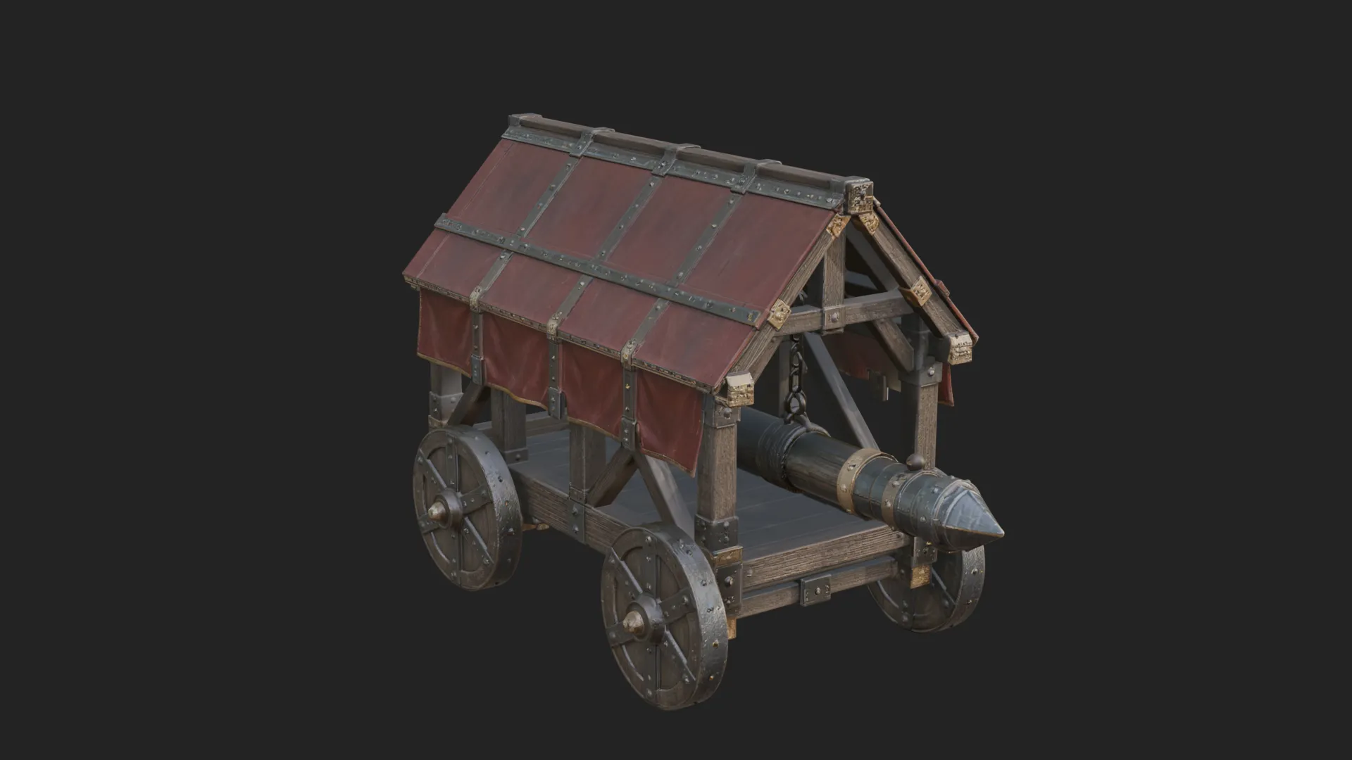 ROME - Battering Ram Design 2 - 3D Print Model 3D Print Model .c4d .max .obj .3ds .fbx .stl .blend 