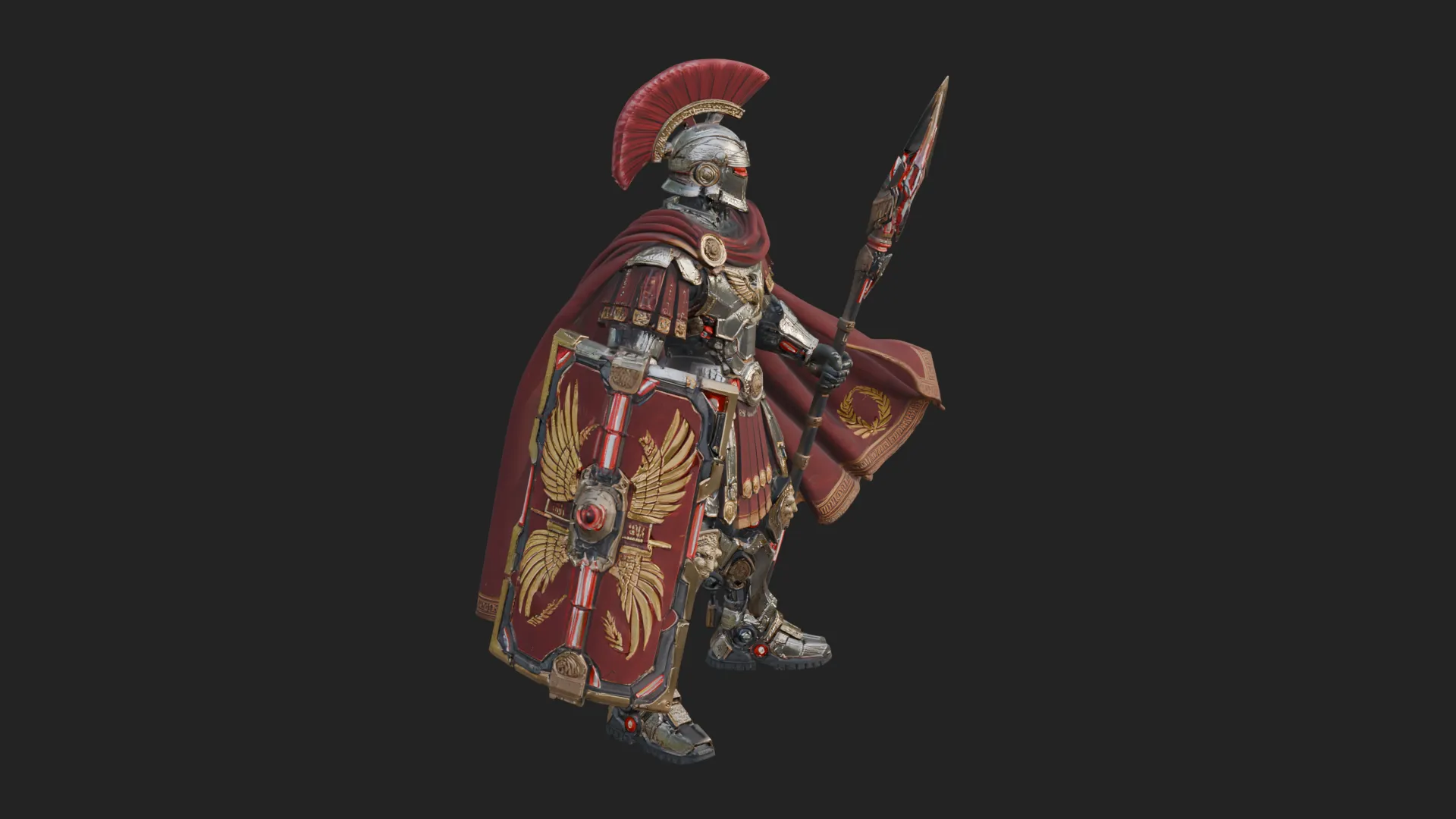 ROME - Armored Champion Design 21 - 3D Print Model 3D Print Model .c4d .max .obj .3ds .fbx .stl .blend