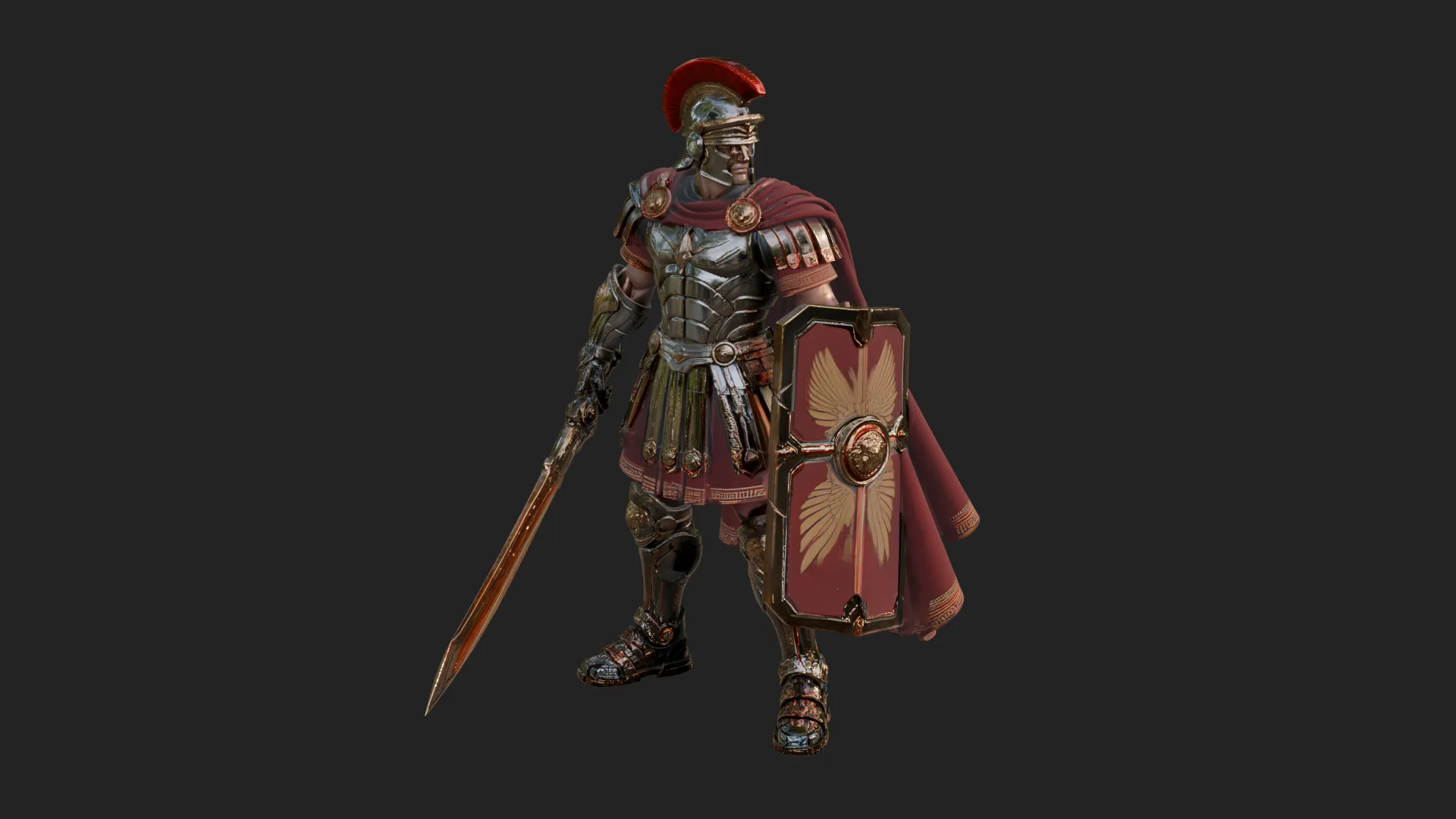 ROME - Armored Champion Design 22 - 3D Print Model 3D Print Model .c4d .max .obj .3ds .fbx .stl .blend