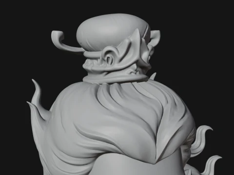 Chinese General Bust Statue Design 1 - 3D Print Model 3D Print Model