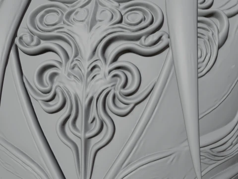 Horned Elf Lord Bust Statue Design 1 - 3D Print Model 3D Print Model
