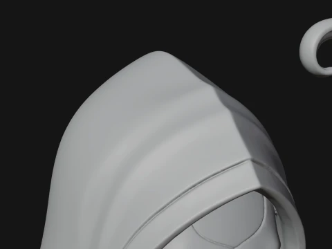 Hooded Skeleton Reaper Bust Statue Design 3 - 3D Print Model 3D Print Model