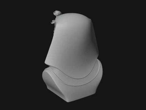 Pharaoh Nemes Bust Statue Design 6 - 3D Print Model 3D Print Model