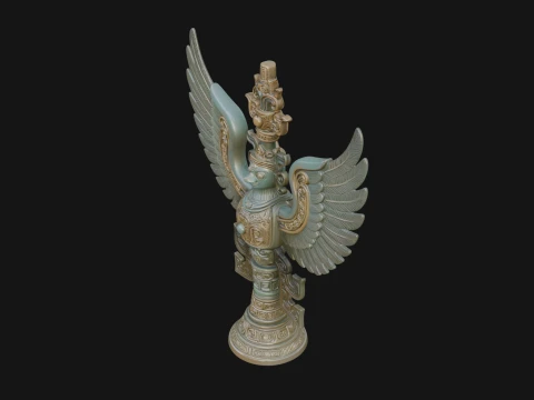 Winged Totem Ornament Design 1 - 3D Print Model 3D Print Model