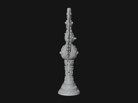 Winged Totem Ornament Design 1 - 3D Print Model 3D Print Model