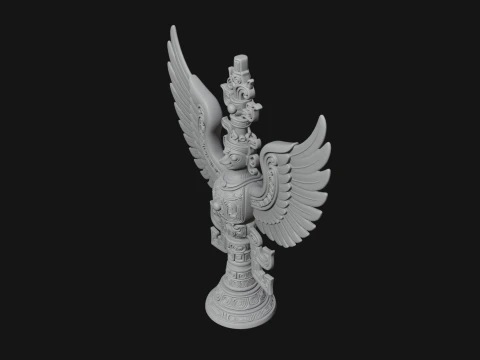 Winged Totem Ornament Design 1 - 3D Print Model 3D Print Model