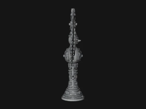Winged Totem Ornament Design 1 - 3D Print Model 3D Print Model