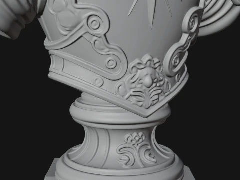 Winged Angel Man Bust Statue Design 1 - 3D Print Model 3D Print Model