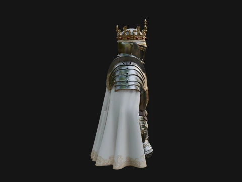 Crusader Knight Bust Statue Design 2 - 3D Print Model 3D Print Model