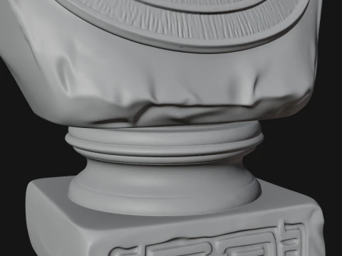 Egyptian Queen Bust Statue Design 3 - 3D Print Model 3D Print Model
