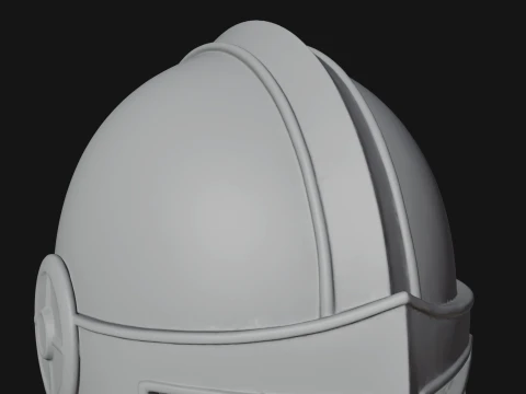 Crusader Knight Bust Statue Design 3 - 3D Print Model 3D Print Model