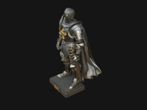 Holy Knight Statue Design 3 - 3D Print Model 3D Print Model