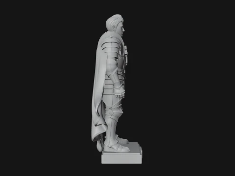 Holy Knight Statue Design 3 - 3D Print Model 3D Print Model