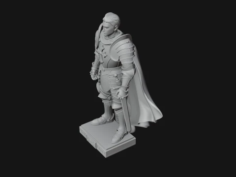 Holy Knight Statue Design 3 - 3D Print Model 3D Print Model