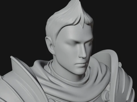 Holy Knight Statue Design 3 - 3D Print Model 3D Print Model