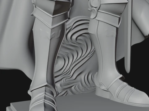 Holy Knight Statue Design 3 - 3D Print Model 3D Print Model