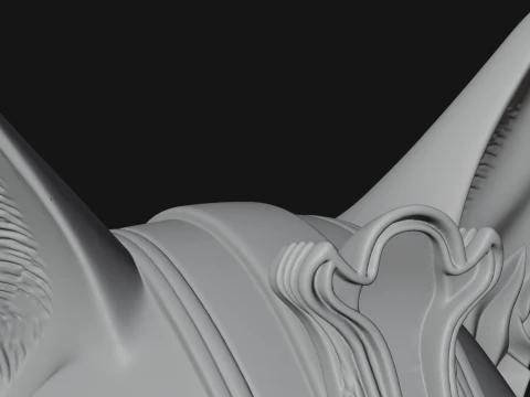 Bastet Cat Goddess Bust Statue Design 1 - 3D Print Model 3D Print Model