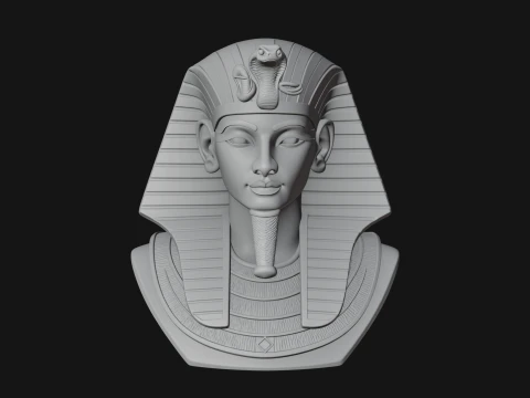 Pharaoh Nemes Bust Statue Design 8 - 3D Print Model 3D Print Model