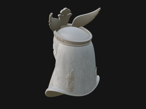 Winged Egyptian Goddess Bust Statue Design 3 - 3D Print Model 3D Print Model