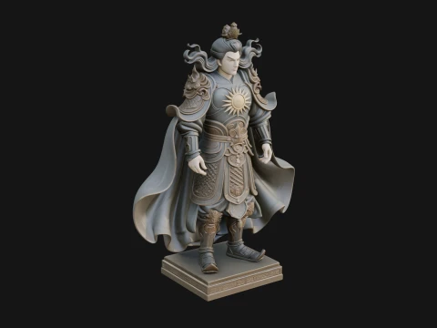 Chinese Immortal Statue Design 1 - 3D Print Model 3D Print Model