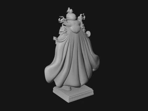 Chinese Immortal Statue Design 1 - 3D Print Model 3D Print Model