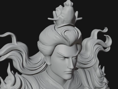 Chinese Immortal Statue Design 1 - 3D Print Model 3D Print Model